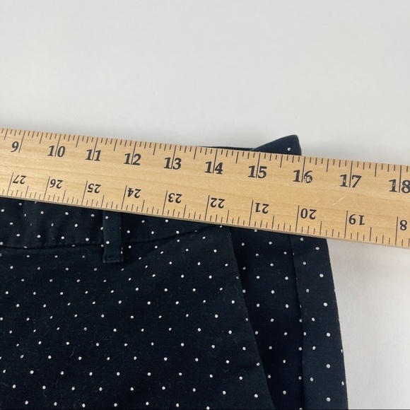 Old Navy Harper Pants Womens 8 Regular Mid Rise Black White Polka Dot - Picture 6 of 10